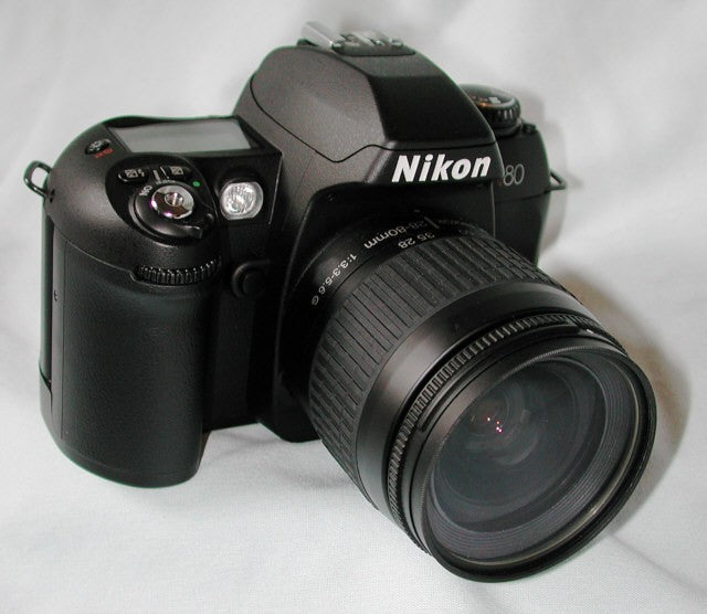 Nikon N80 35mm SLR Film Camera with AF 28-80mm Lens - Used