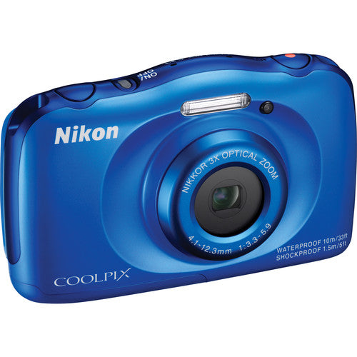 Nikon COOLPIX S33 Digital Camera (Blue)