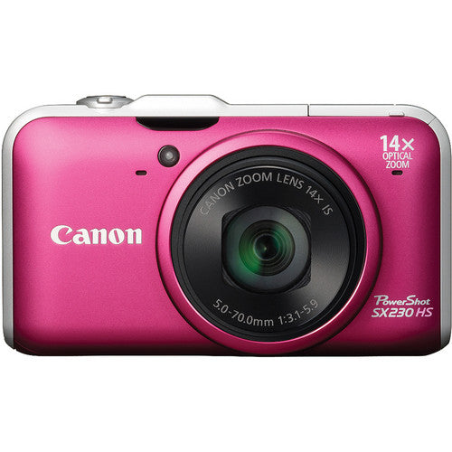 Canon Powershot SX230 HS Digital Camera (Red)