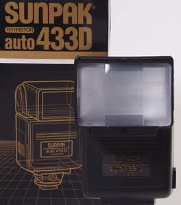 Sunpak Auto 433D Thyristor Flash for Canon 35mm SLR Camera - Used
