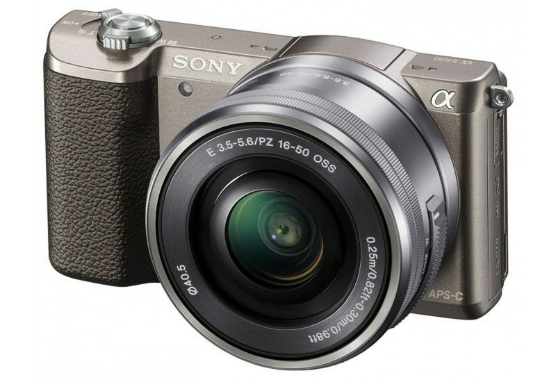 Sony Alpha a5100 Mirrorless Digital Camera with 16-50mm Lens (Brown)