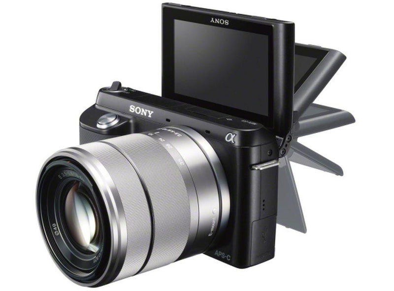 Sony Alpha NEX-F3 Mirrorless Digital Camera with 18-55mm f/3.5-5.6 OSS Lens (Black/Silver)