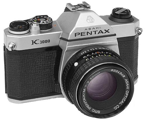 Pentax Asahi K1000 Film 35mm Camera with 50mm f/2 Lens - Used