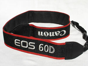 Canon EW-EOS60D Wide Strap for the EOS 60D Digital SLR Camera (Black/Red)